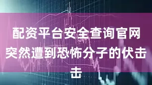 配资平台安全查询官网突然遭到恐怖分子的伏击